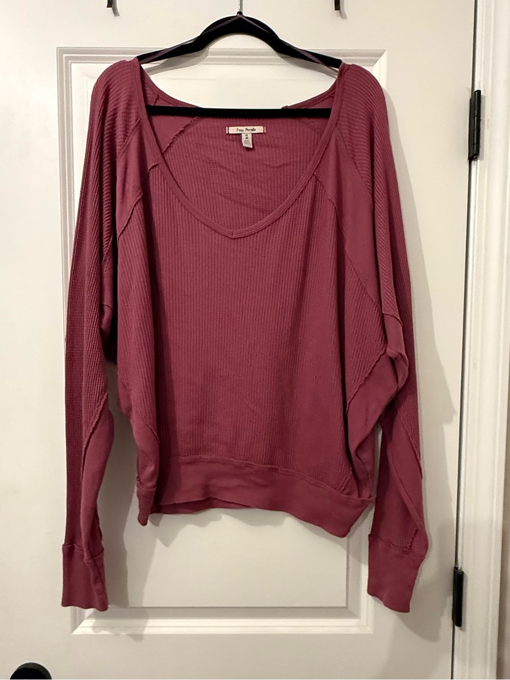 Free People Santa Clara Thermal Size Medium in Mulberry